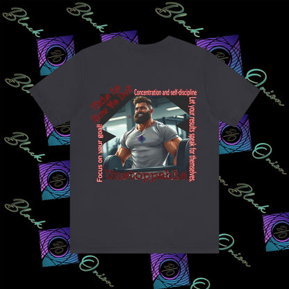BlackOnion T-Shirt with Workout Motif “Unstoppable “💪🔥🫵
