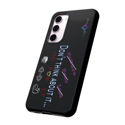 BlackOnion Brand New Phone Case - with Motivational Workout Motif’Don’t think ‘💪🔥🫵
