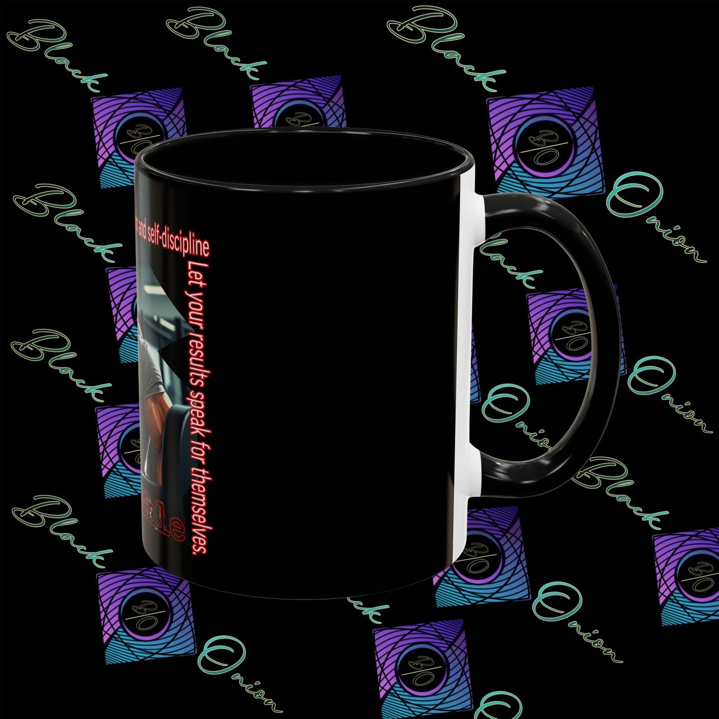 BlackOnion Coffee Mug Serial 2 with Workout Motif ‘Unstoppable’🫵🔥💪