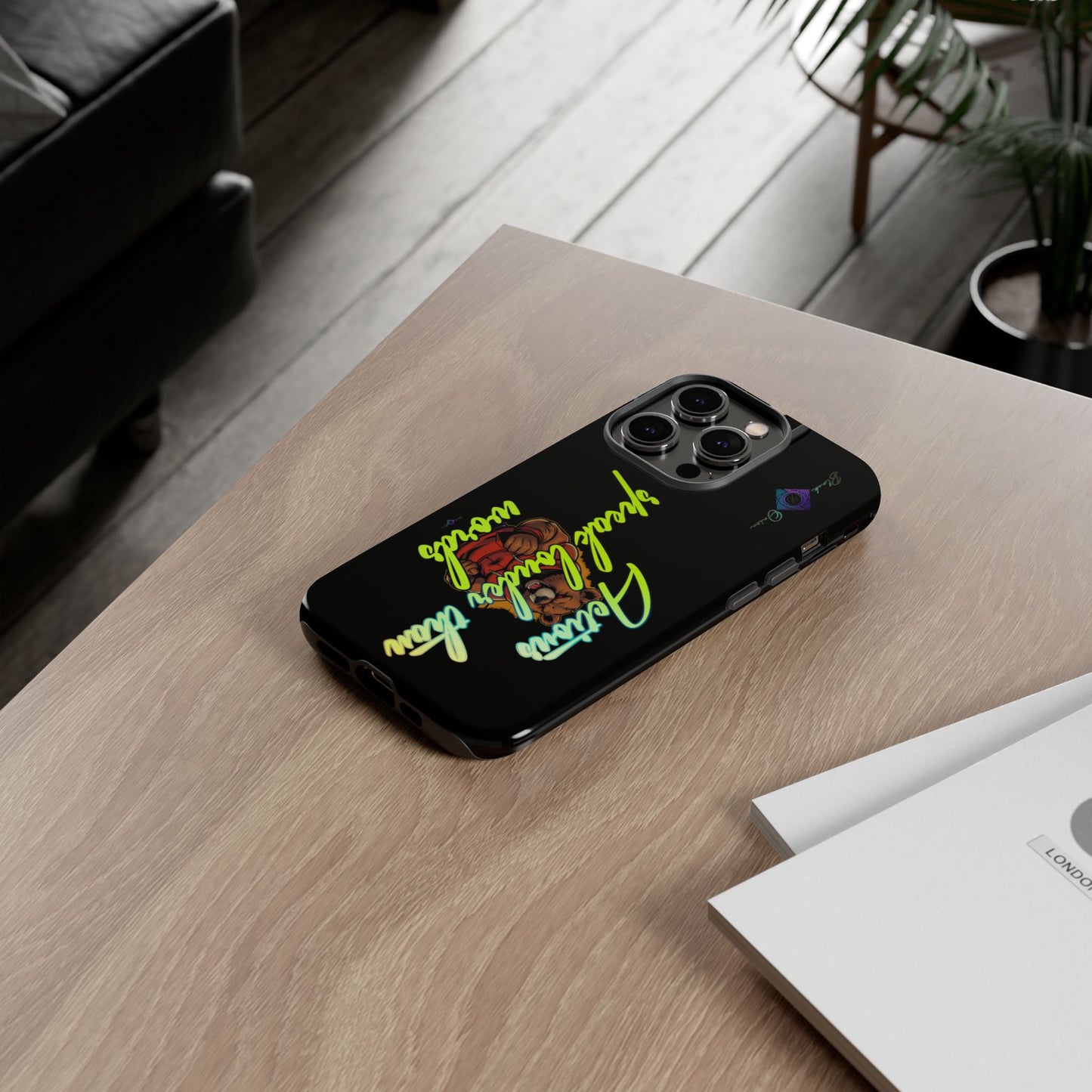 BlackOnion Brand New Phone Case - with Motivational Workout Motif ‘Actions speak lauder ‘💪🔥🫵