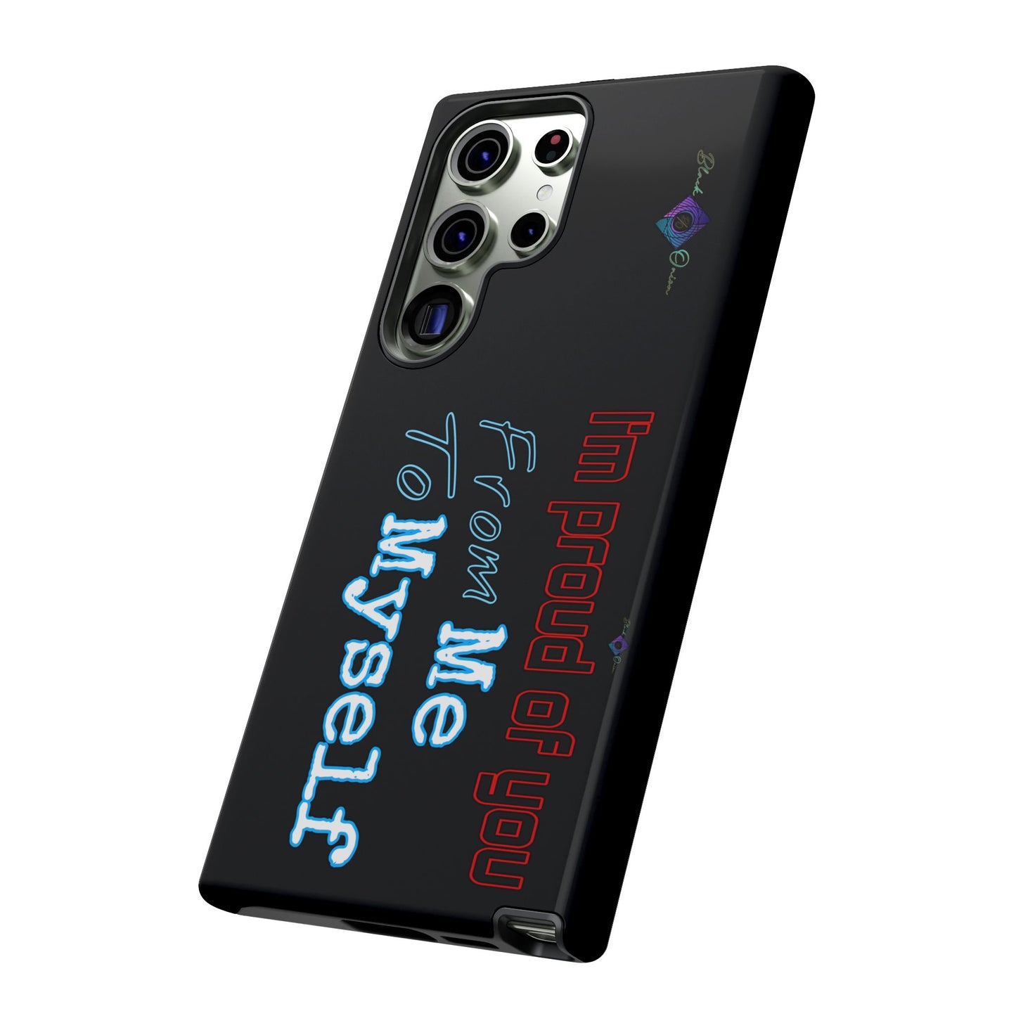 BlackOnion Brand New Phone Case - with Motivational Workout Motif’I’m proud of you ‘💪🔥🫵