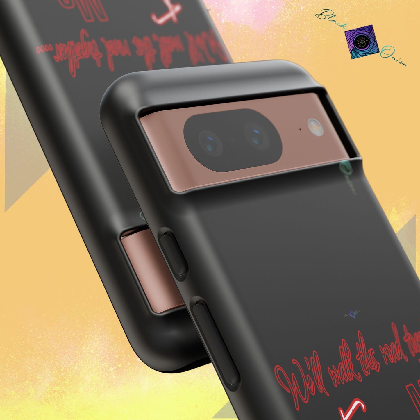 BlackOnion Brand New Phone Case - with Motivational Workout Motif’We’ll walk ‘💪🔥🫵
