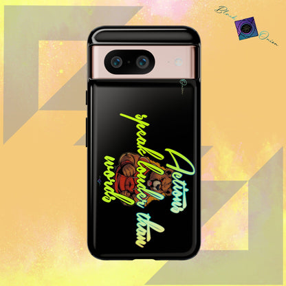 BlackOnion Brand New Phone Case - with Motivational Workout Motif ‘Actions speak lauder ‘💪🔥🫵