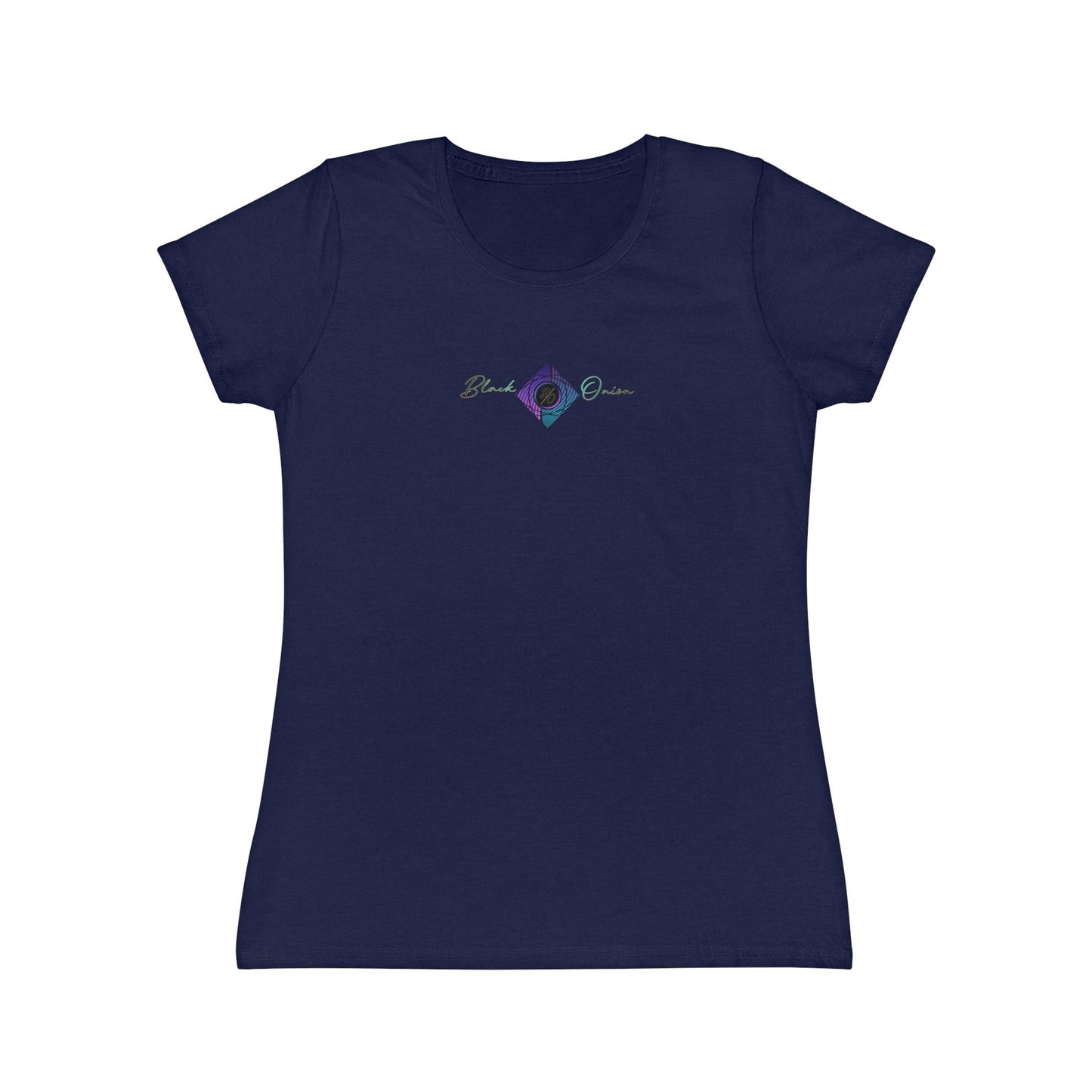 BlackOnion Women's Iconic T-Shirt - with Workout Motif 💯🌸💋
