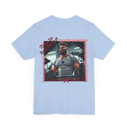 BlackOnion T-shirt with Workout Motif “Unstoppable “💪🔥🫵