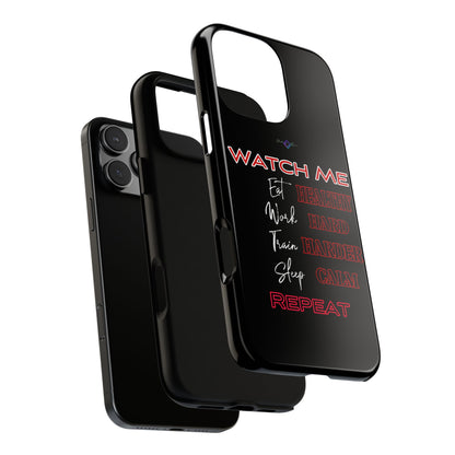 BlackOnion Phone Case -with Motivational Motif  'Watch Me' 💪🔥🫵