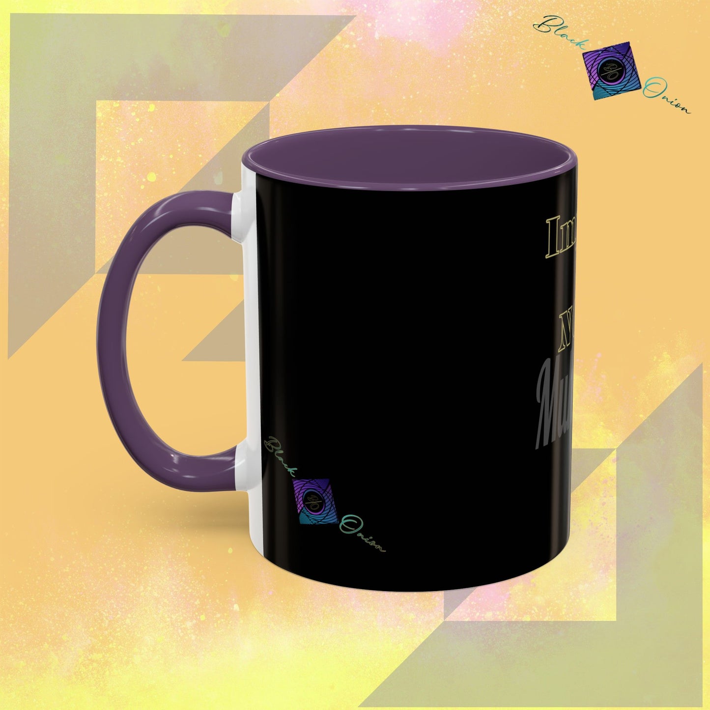 BlackOnion Coffee Mug 2 with Workout Motif ‘Impossible is NothingV2’🫵🔥💪
