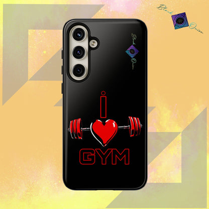 BlackOnion Brand New Phone Case - with Motivational Workout Motif’I Love Gym ‘💪🔥🫵