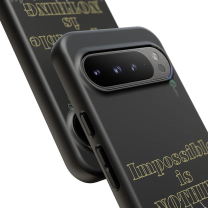 BlackOnion Brand New Phone Case - with Motivational Workout Motif ’Impossible ‘💪🔥🫵