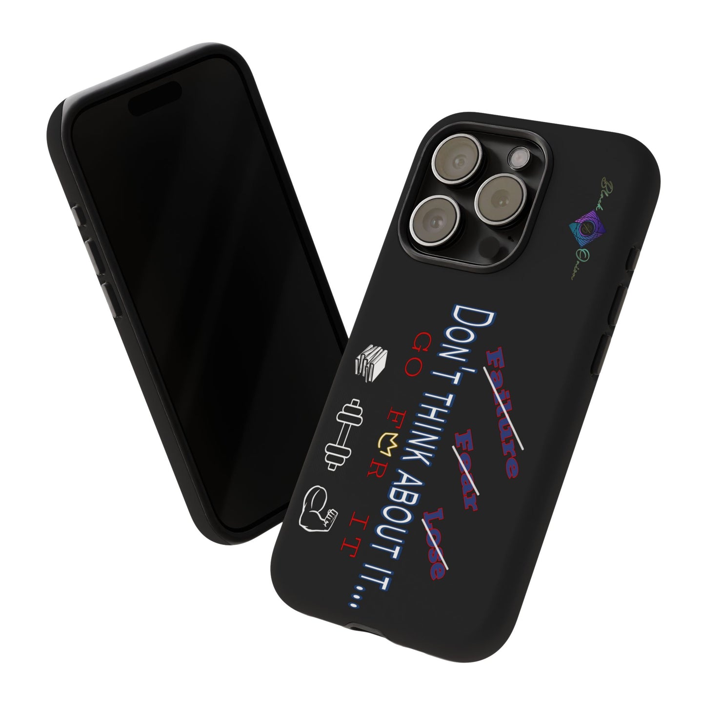 BlackOnion Brand New Phone Case - with Motivational Workout Motif’Don’t think ‘💪🔥🫵