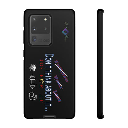 BlackOnion Brand New Phone Case - with Motivational Workout Motif’Don’t think ‘💪🔥🫵