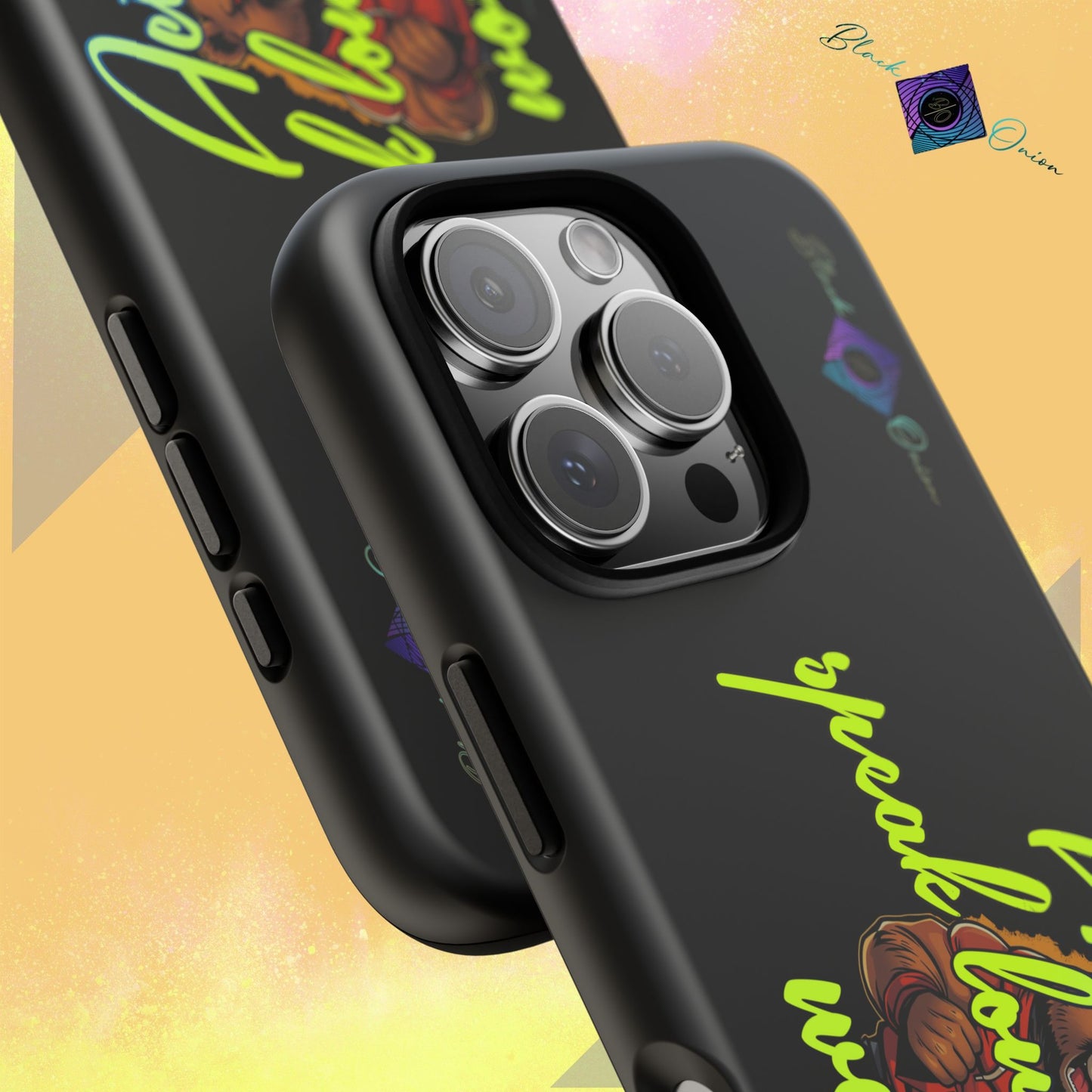 BlackOnion Brand New Phone Case - with Motivational Workout Motif ‘Actions speak lauder ‘💪🔥🫵