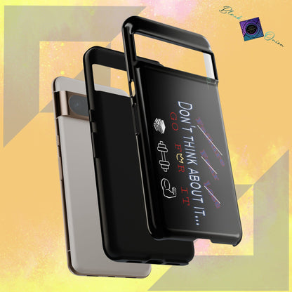 BlackOnion Brand New Phone Case - with Motivational Workout Motif’Don’t think ‘💪🔥🫵