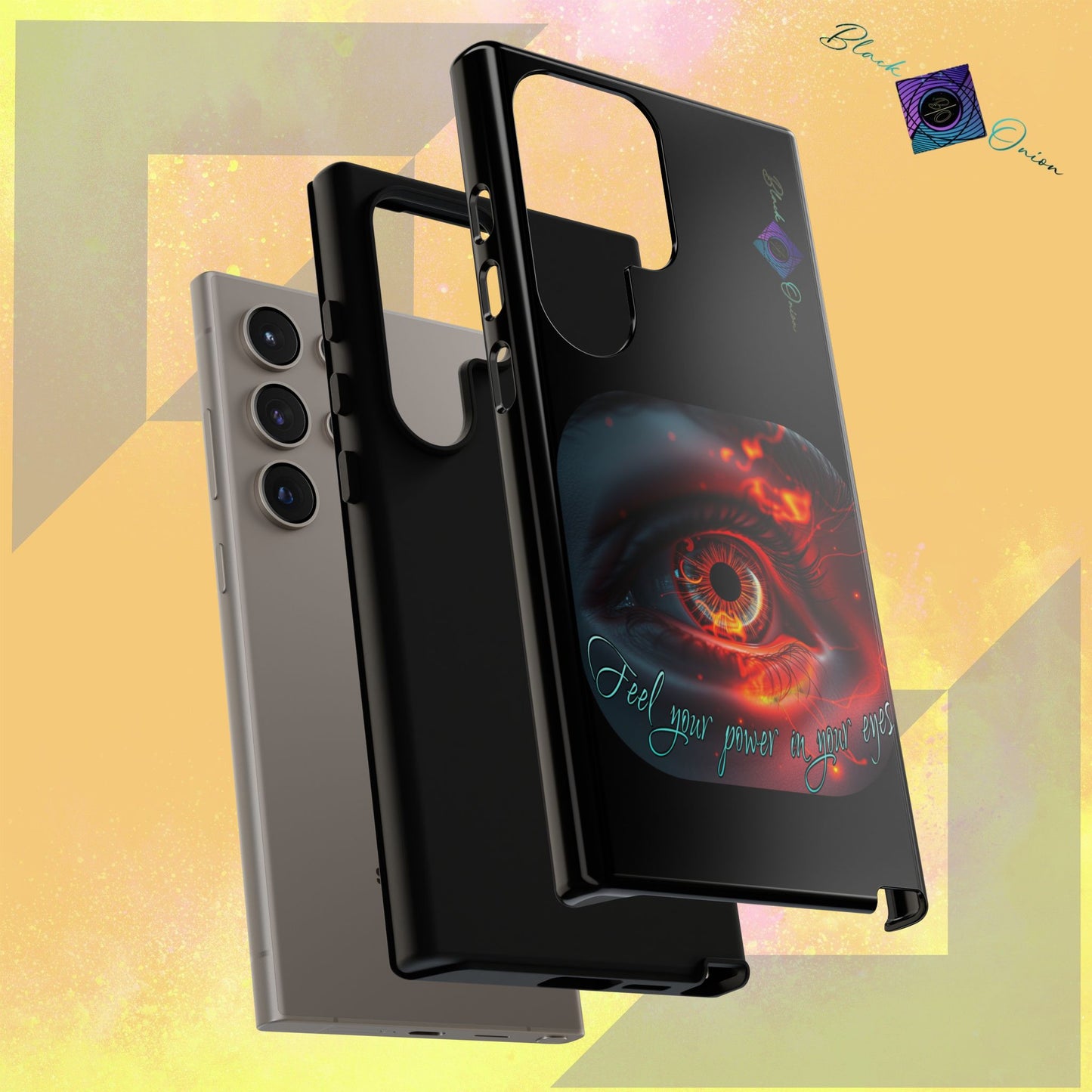 BlackOnion Brand New Phone Case - with Motivational Workout Motif ’Feel your power  ‘💪🔥🫵
