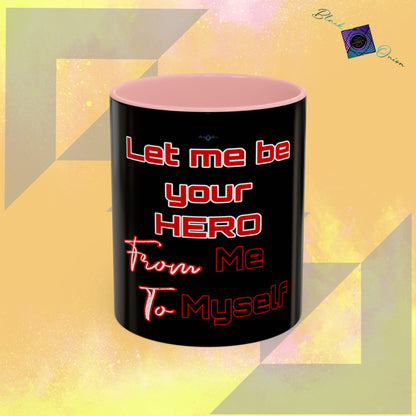 BlackOnion Coffee Mug Serial 2 with Workout Motif ‘Let me be your Hero’🫵🔥💪
