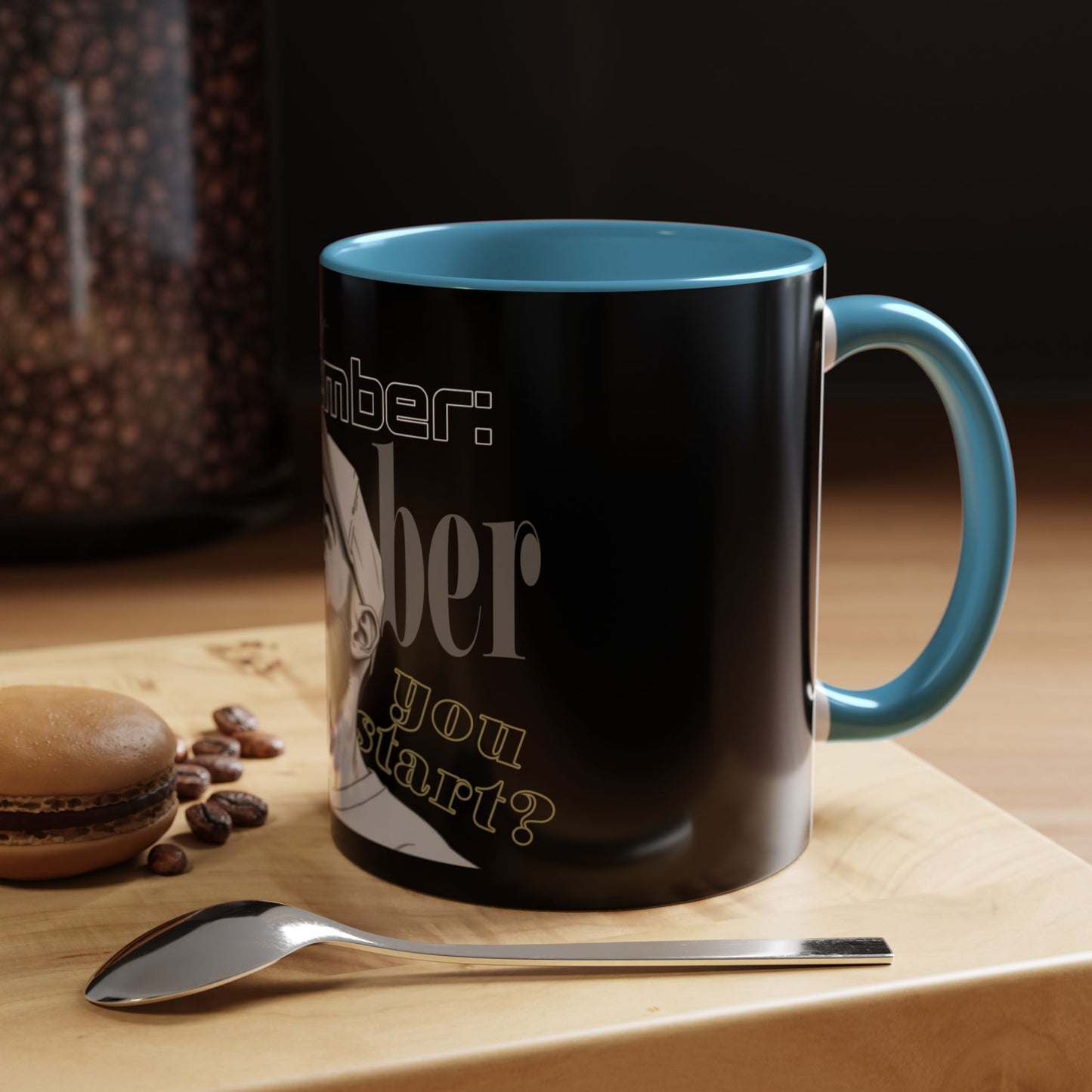 BlackOnion Coffee Mug 2 with Workout Motif ‘Remember V2’🫵🔥💪
