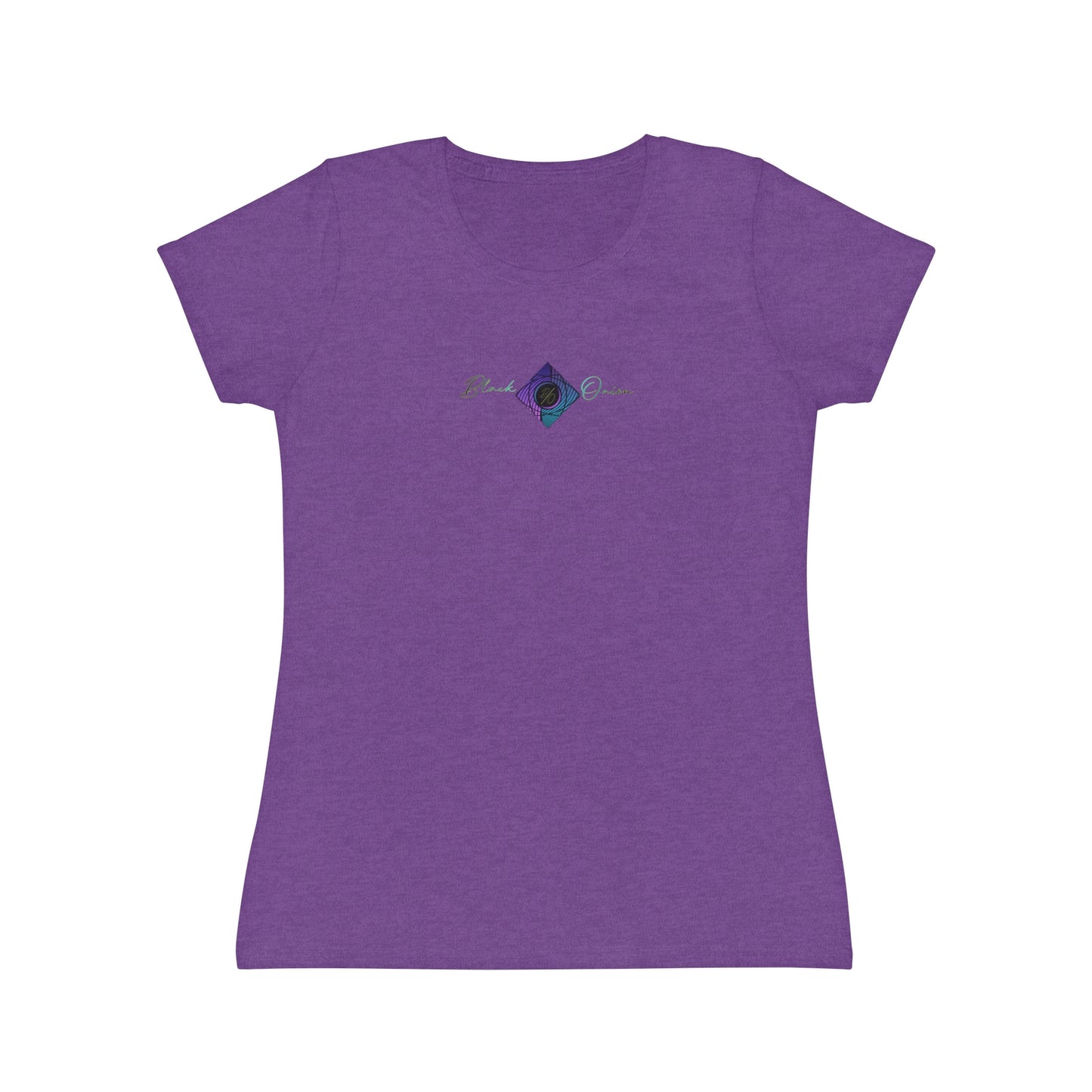 BlackOnion Women's Iconic T-Shirt - with Workout Motif 💯🌸💋