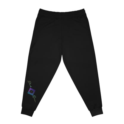 BlackOnion Trendy Athletic Joggers with Workout Motif 🔥💪🫵