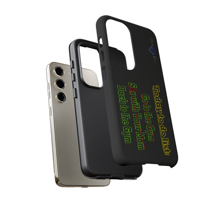 BlackOnion Brand New Phone Case - with Motivational Workout Motif’Today To Do List V2 ‘💪🔥🫵