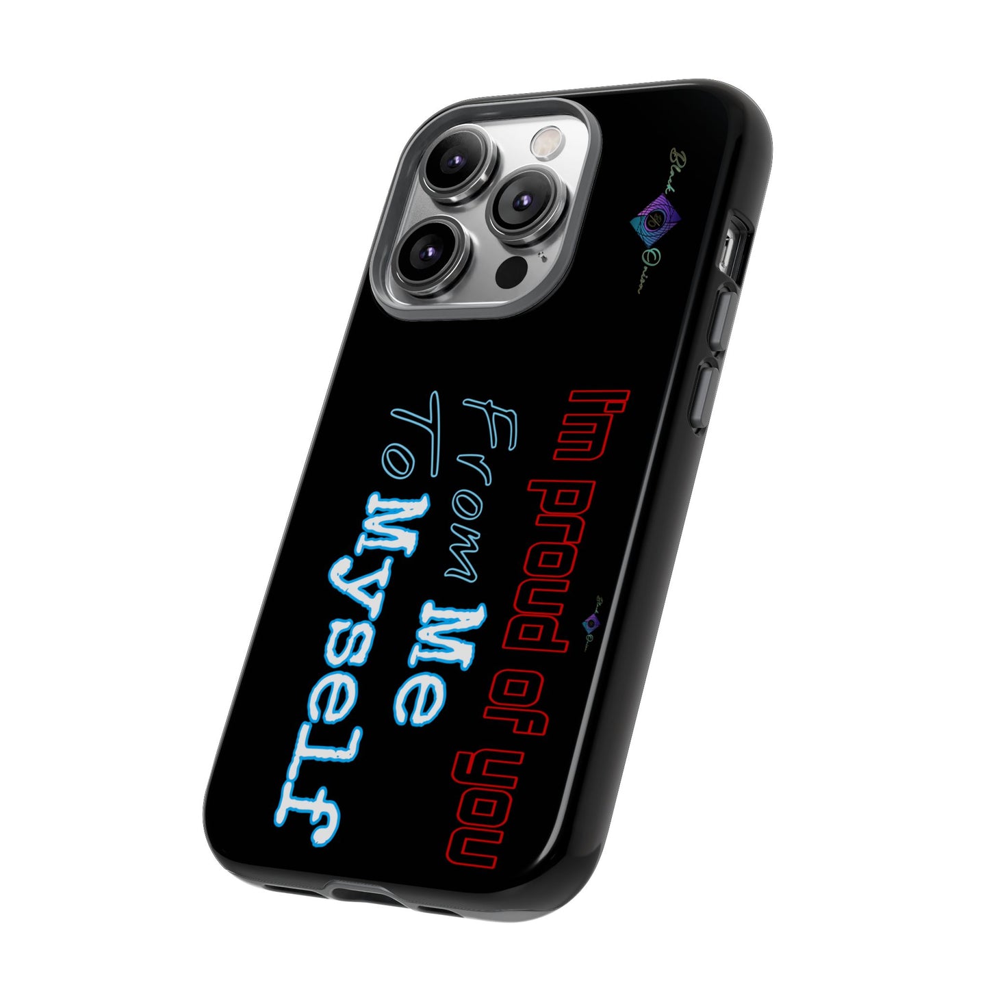 BlackOnion Brand New Phone Case - with Motivational Workout Motif’I’m proud of you ‘💪🔥🫵