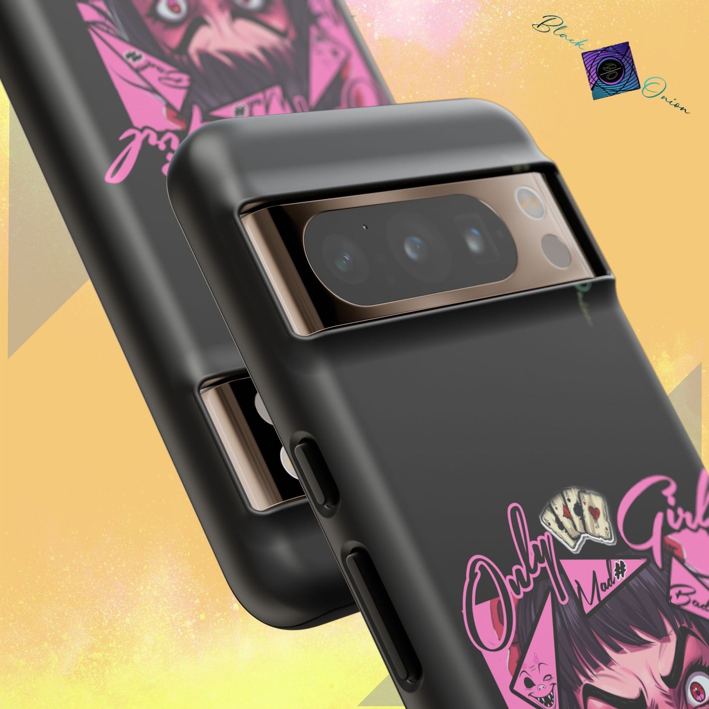 BlackOnion Brand New Phone Case - with Motivational Workout Motif’ Mad Girl💋🌸 ‘🔥🫵