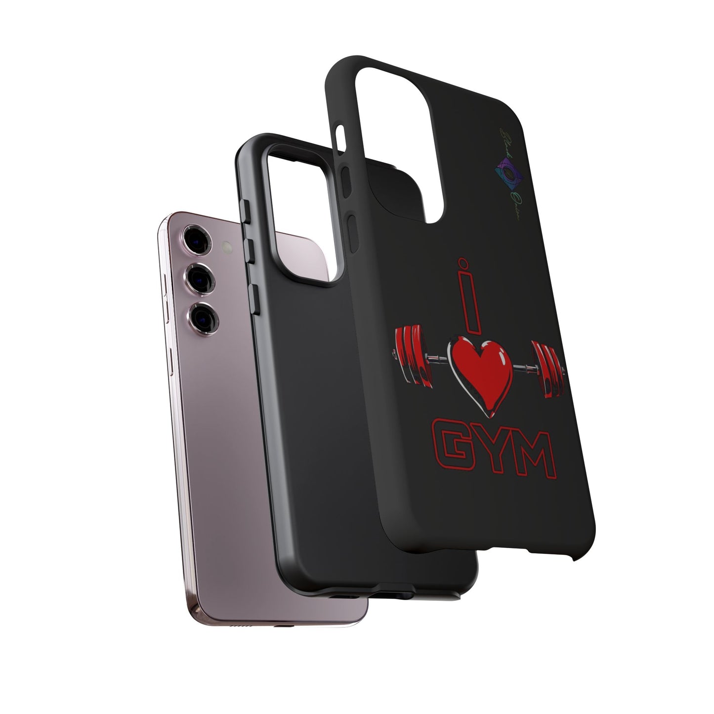 BlackOnion Brand New Phone Case - with Motivational Workout Motif’I Love Gym ‘💪🔥🫵