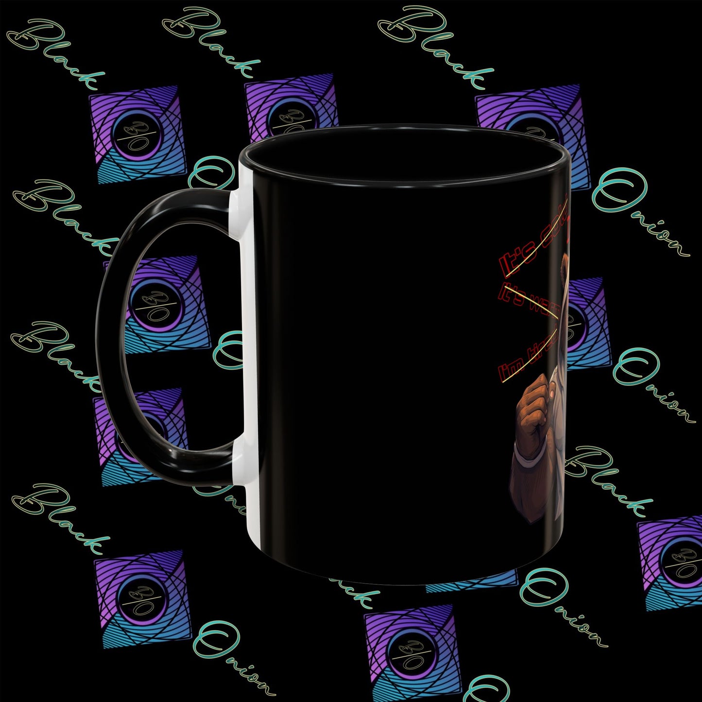 BlackOnion Coffee Mug - 11oz with Workout Motif ‘Mike 13’🔥💪🫵