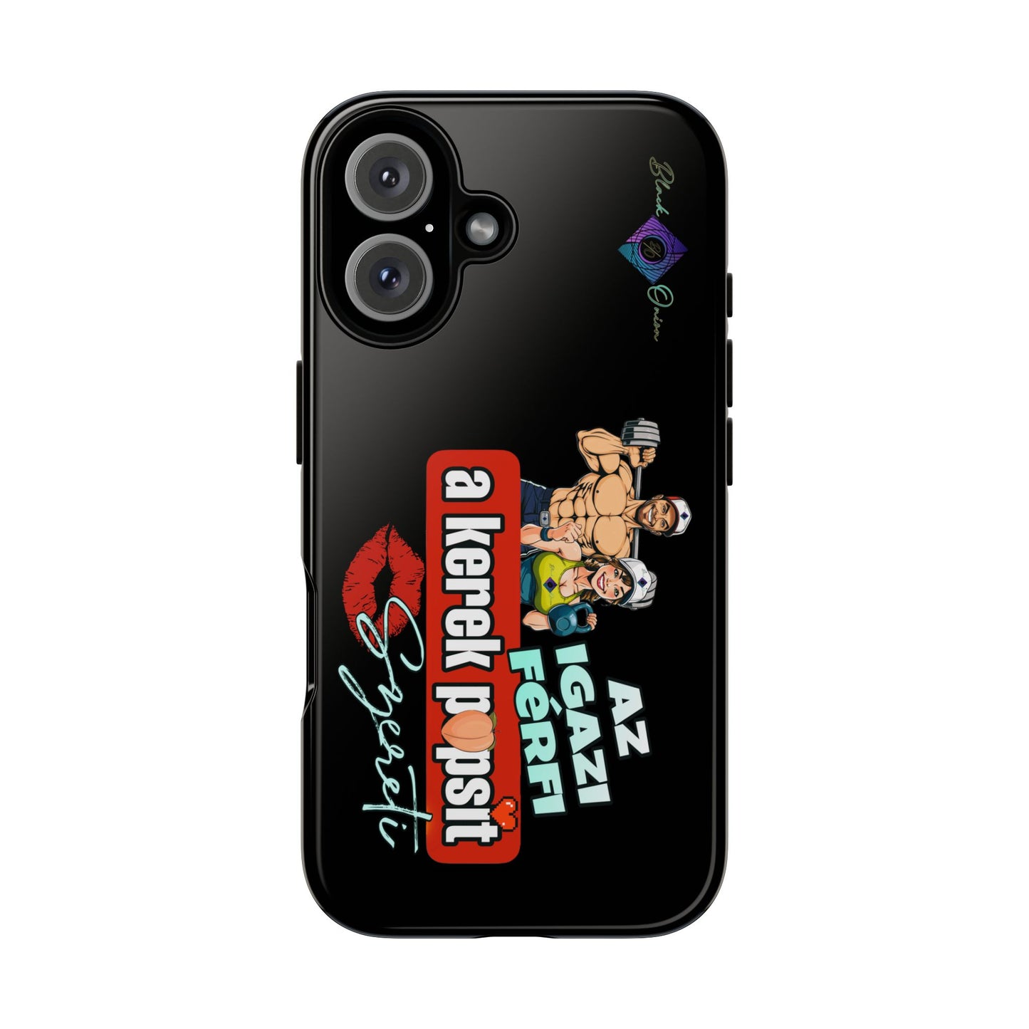 BlackOnion Brand New Phone Case - with Motivational Workout Motif ‘Az igazi férfi ‘💪🔥🫵