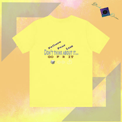 BlackOnion T-Shirt with Workout Motif “Don't Think About It, Go For It!” V4 💪🔥🫵