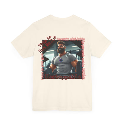 BlackOnion T-shirt with Workout Motif “Unstoppable “💪🔥🫵