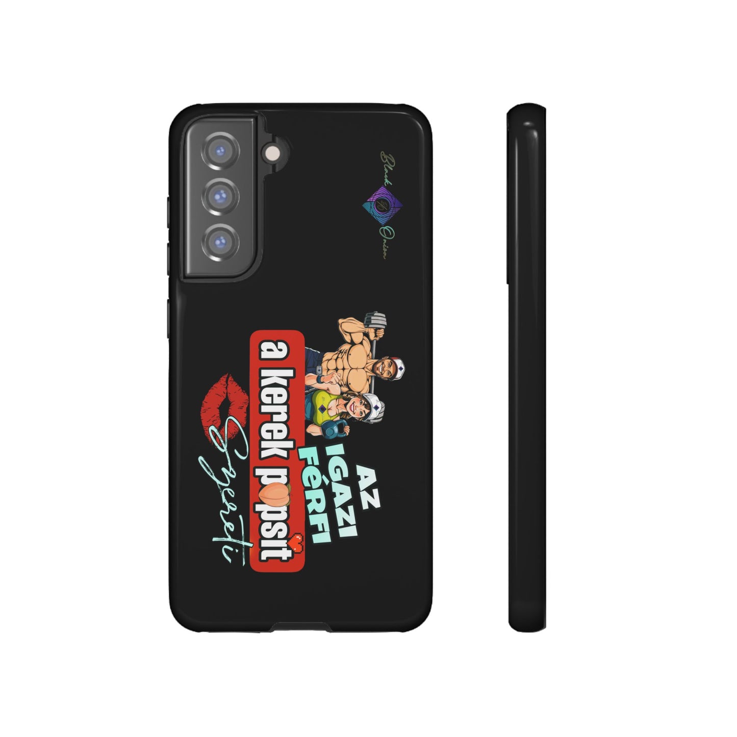 BlackOnion Brand New Phone Case - with Motivational Workout Motif ‘Az igazi férfi ‘💪🔥🫵