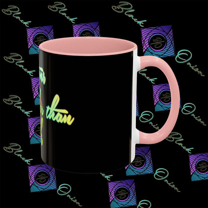 BlackOnion Coffee Mug 2 with Workout Motif ‘Actions speak lauder than words V2’🫵🔥💪