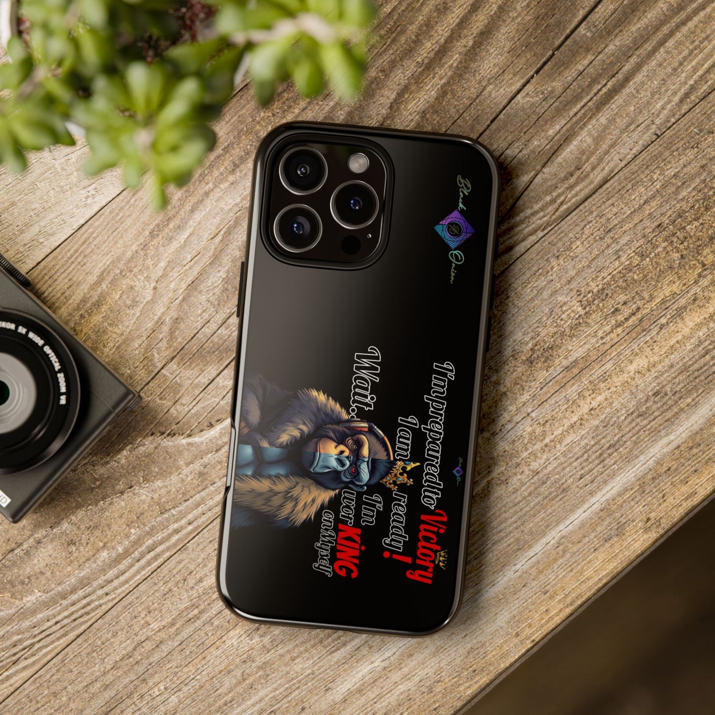 BlackOnion Brand New Phone Case - with Motivational Workout Motif’Victory 👑‘💪🔥🫵