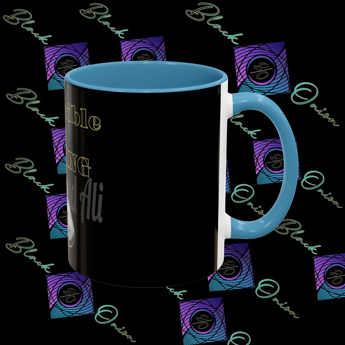 BlackOnion Coffee Mug - 11oz with Workout Motif ‘Impossible is nothing’🔥💪🫵