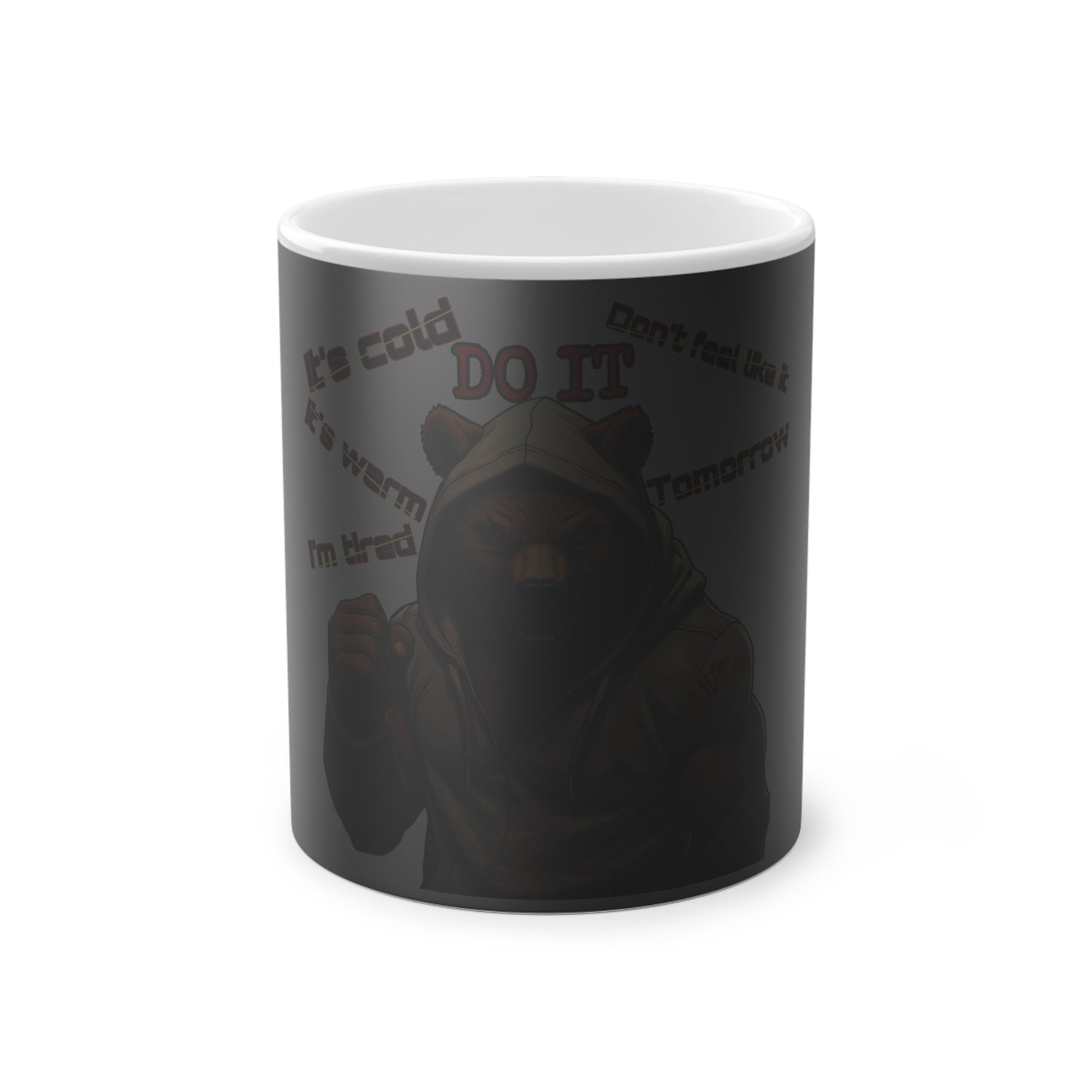 BlackOnion Color Changing Mug with Workout Motif ‘Mike 13’ 💪🔥🫵