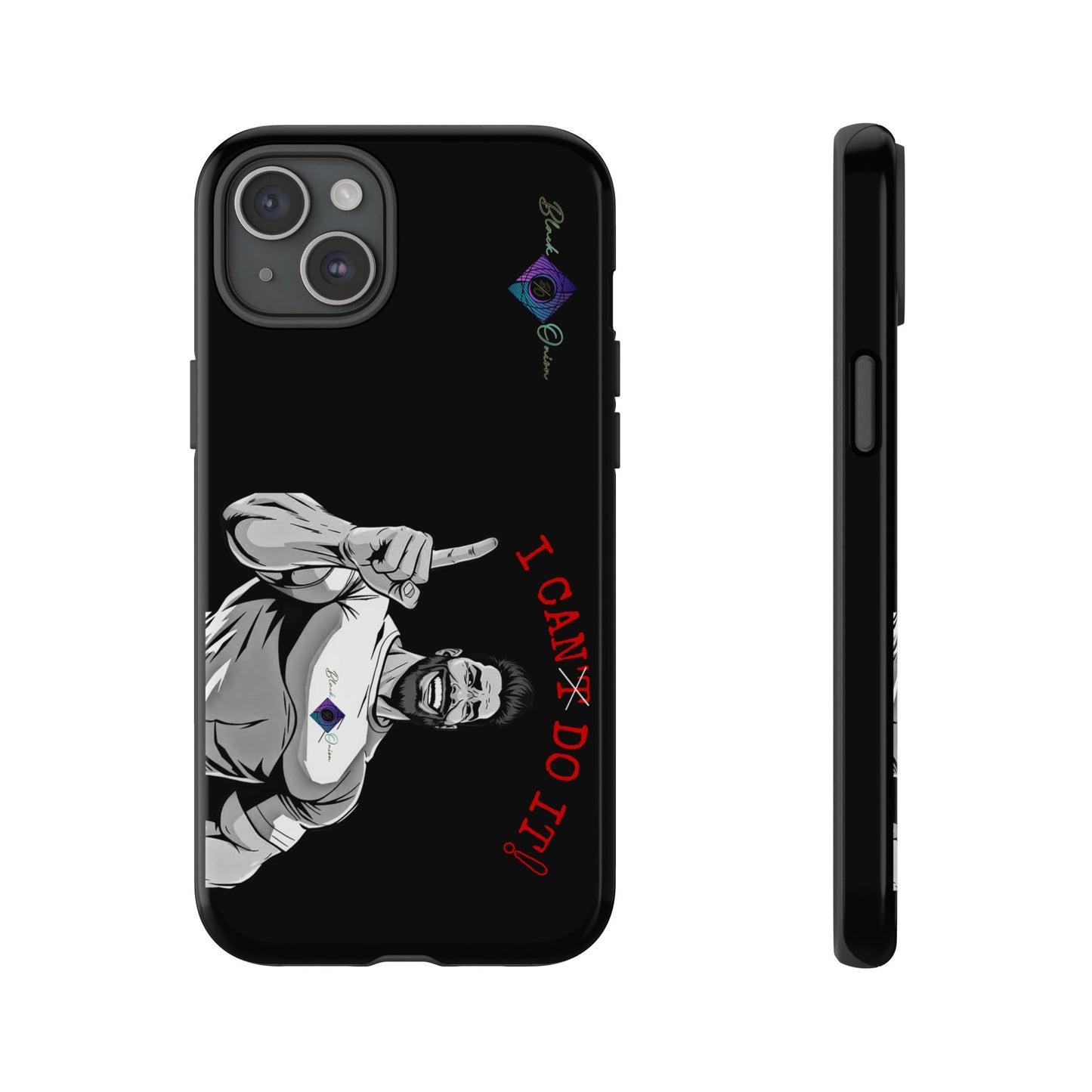 BlackOnion Brand New Phone Case - with Motivational Workout Motif’I Can Do It ‘💪🔥🫵
