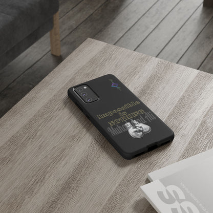 BlackOnion Brand New Phone Case - with Motivational Workout Motif ’Impossible ‘💪🔥🫵