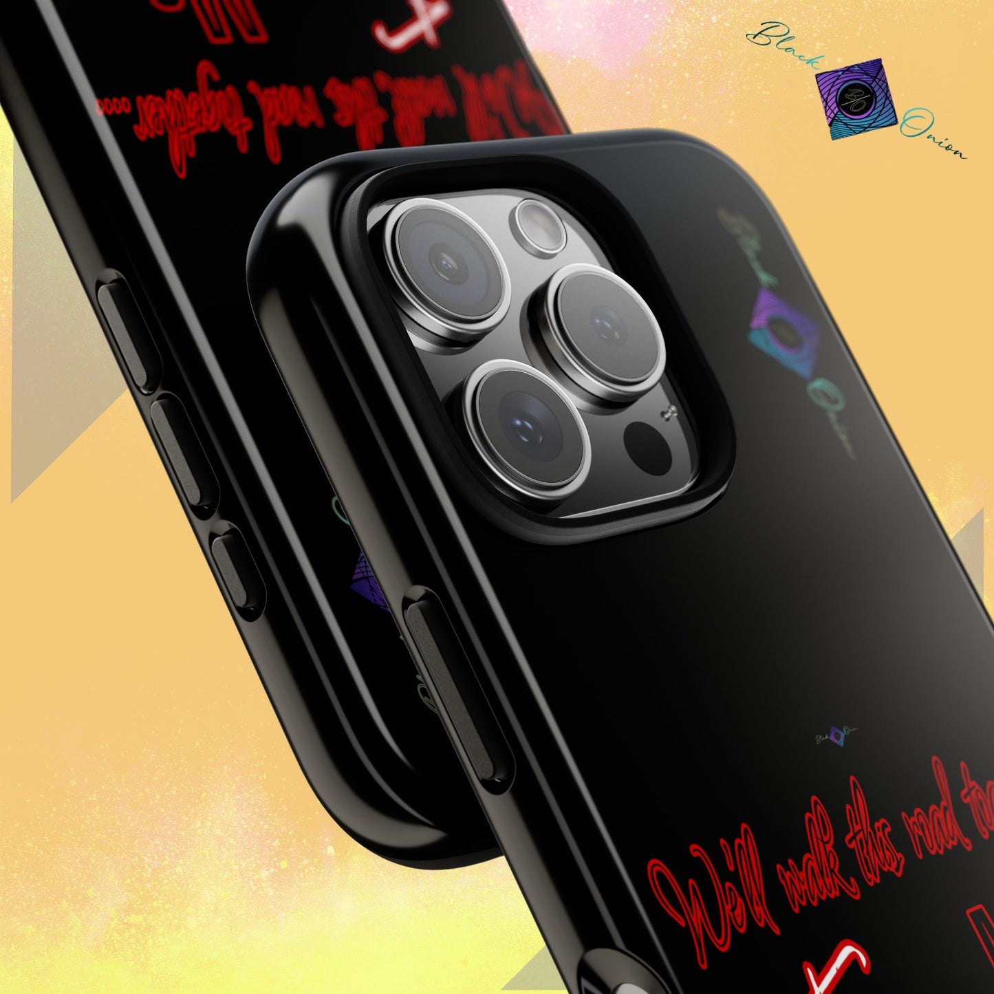 BlackOnion Brand New Phone Case - with Motivational Workout Motif’We’ll walk ‘💪🔥🫵