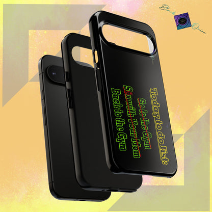 BlackOnion Brand New Phone Case - with Motivational Workout Motif’Today To Do List V2 ‘💪🔥🫵