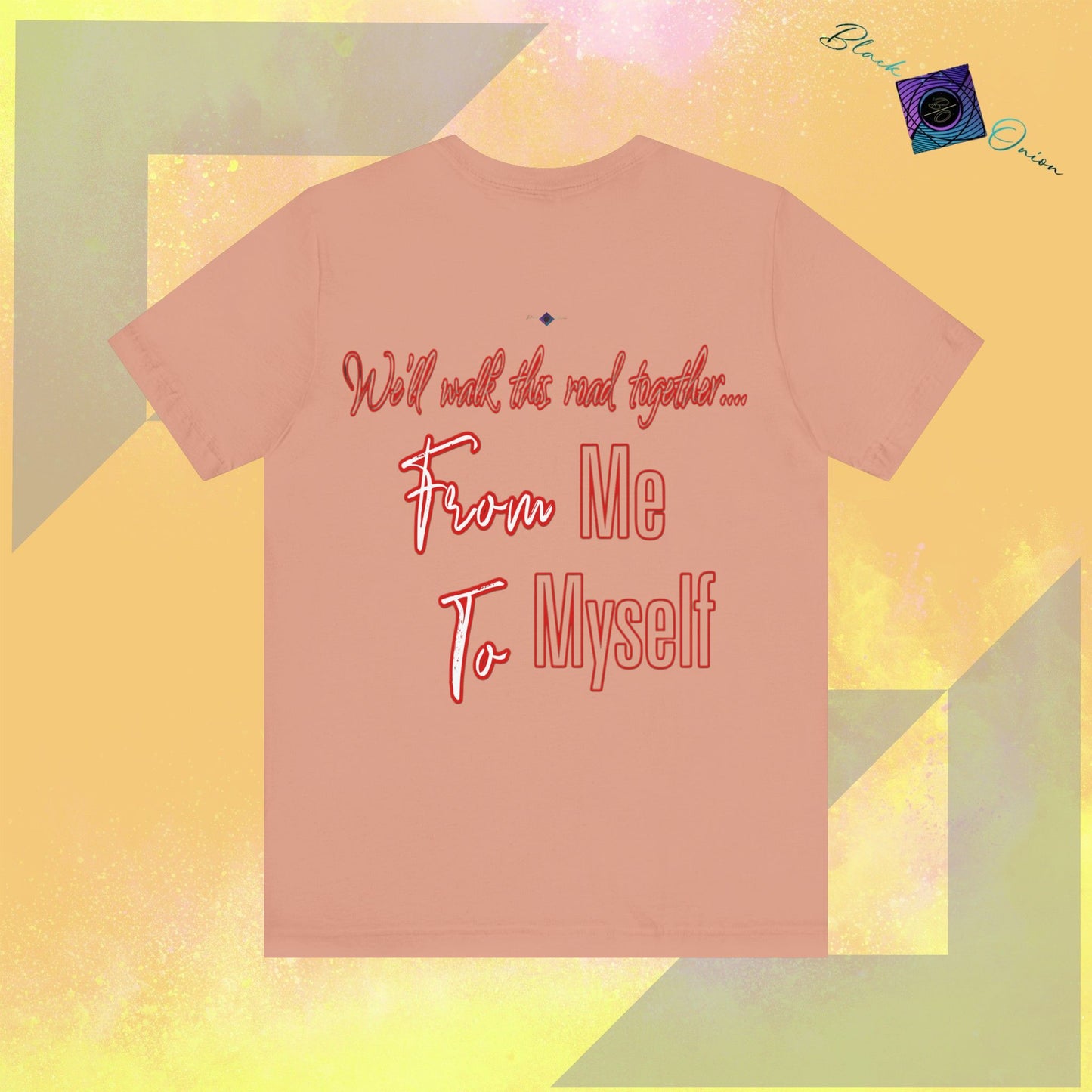 BlackOnion T-Shirt with Workout Motif 'From Me ,To Myself ‘V3💪🔥🫵