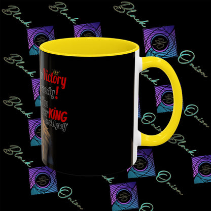 BlackOnion Coffee Mug - 11oz with Workout Motif ‘Victory 👑’🔥💪🫵