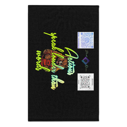 BlackOnion Rally Towel – Vibrant Sports Towel with Workout Motif 🔥💪🫵