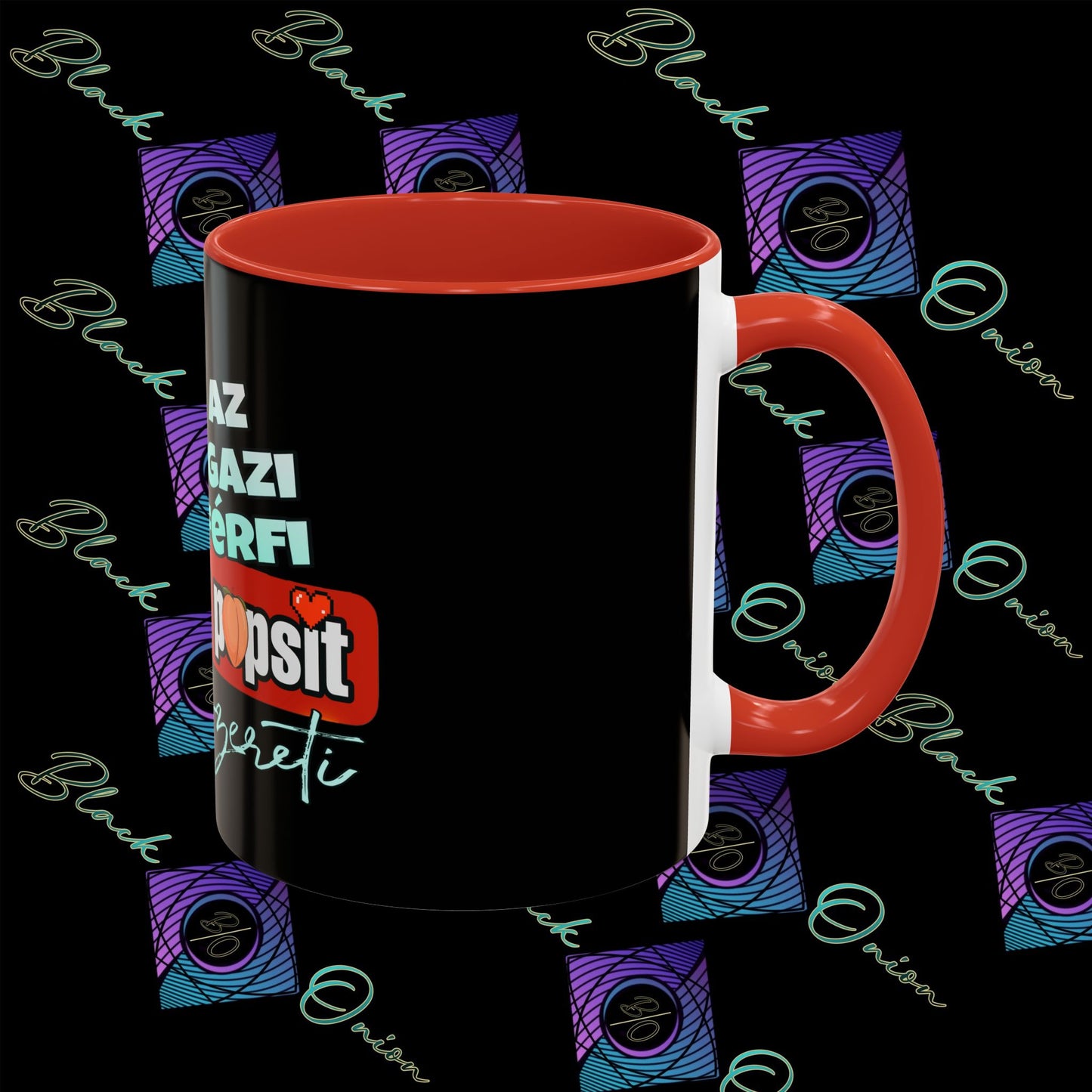 BlackOnion Coffee Mug - 11oz with Workout Motif ‘Az igazi férfi’🔥💪🫵