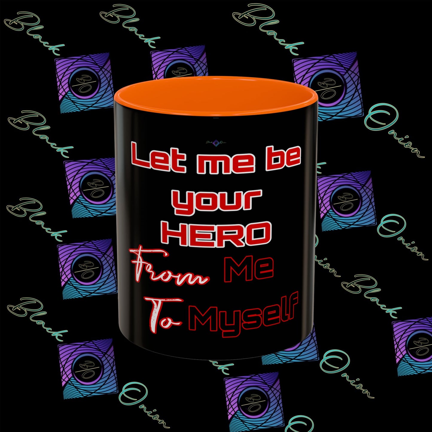 BlackOnion Coffee Mug Serial 2 with Workout Motif ‘Let me be your Hero’🫵🔥💪