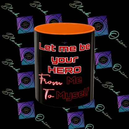 BlackOnion Coffee Mug Serial 2 with Workout Motif ‘Let me be your Hero’🫵🔥💪