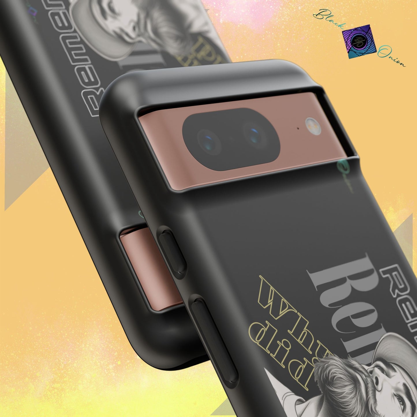 BlackOnion Brand New Phone Case - with Motivational Workout Motif’Remember ‘💪🔥🫵