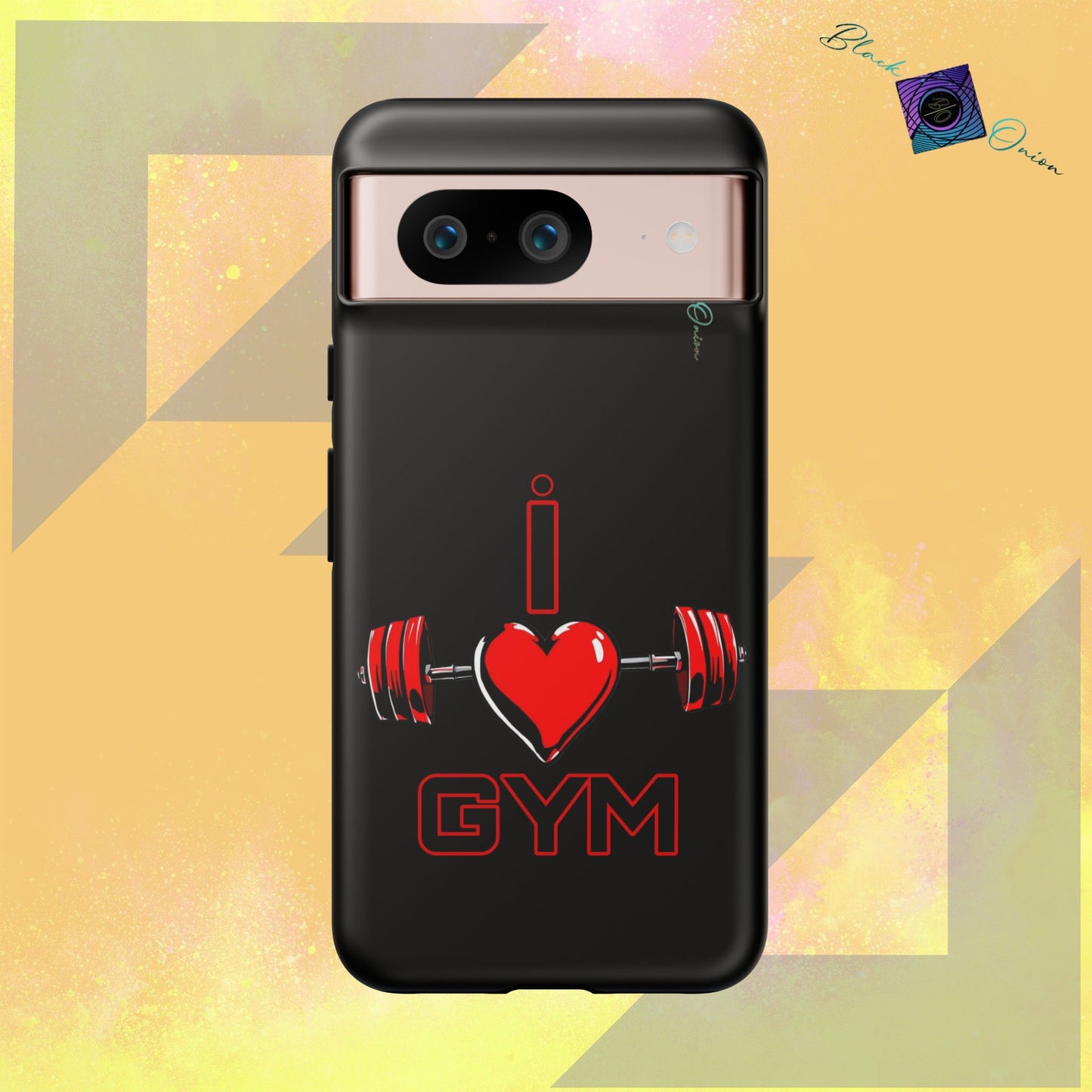 BlackOnion Brand New Phone Case - with Motivational Workout Motif’I Love Gym ‘💪🔥🫵