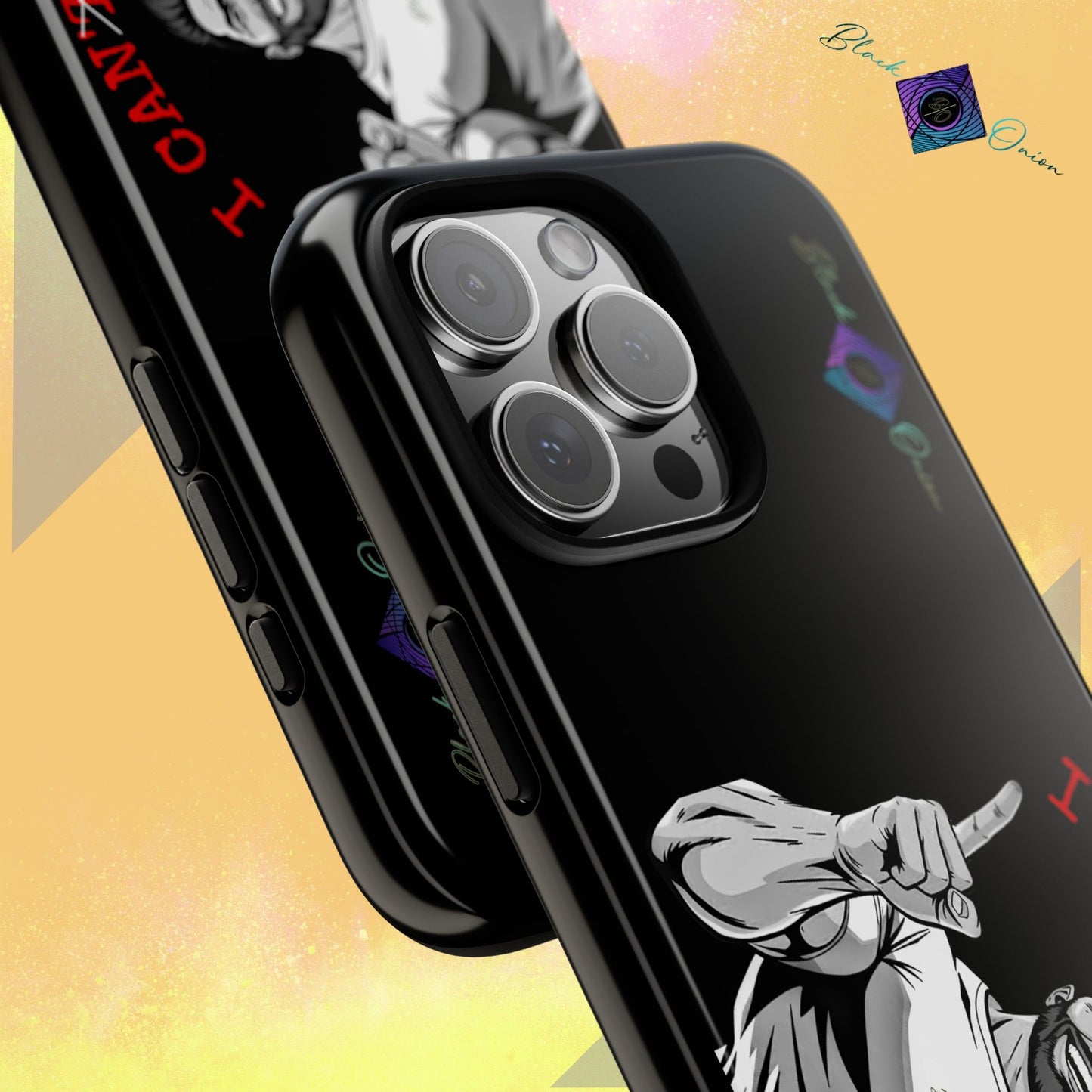 BlackOnion Brand New Phone Case - with Motivational Workout Motif’I Can Do It ‘💪🔥🫵