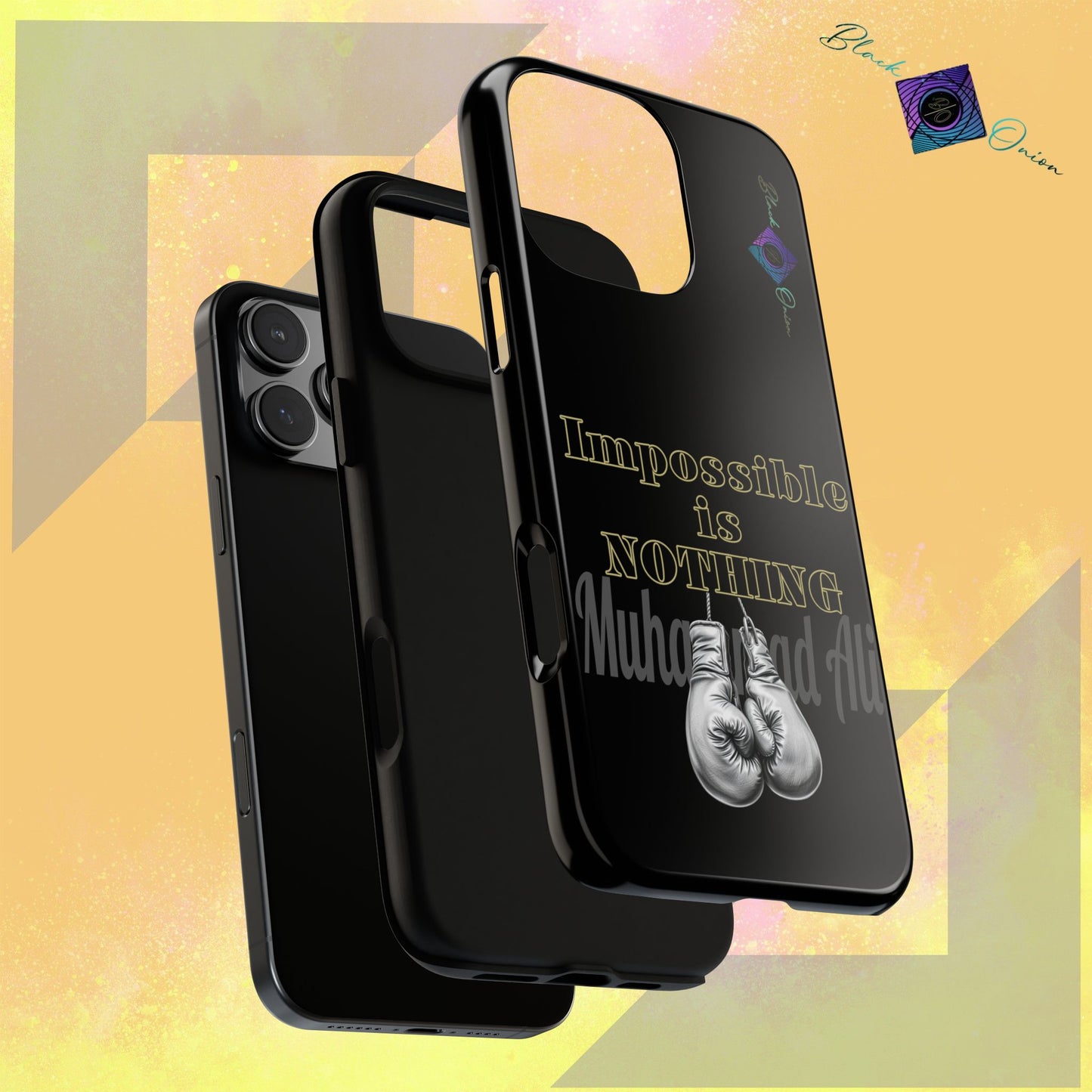 BlackOnion Brand New Phone Case - with Motivational Workout Motif ’Impossible ‘💪🔥🫵