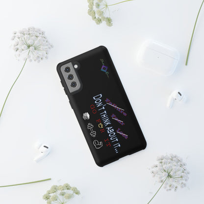 BlackOnion Brand New Phone Case - with Motivational Workout Motif’Don’t think ‘💪🔥🫵